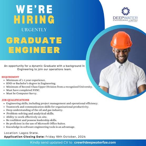 Graduate Program at Deep Water Engineering Limited